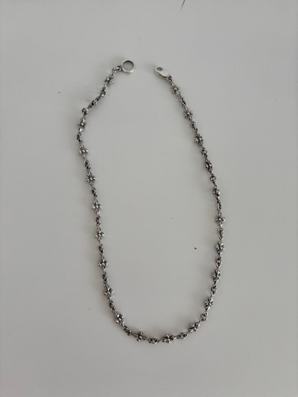 Chrome Hearts style necklace mens 925 sterling silver